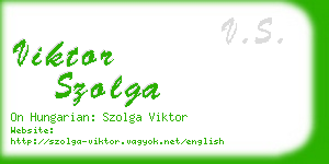 viktor szolga business card